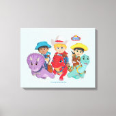 Dino Ranch Vrienden Ontwerp Canvas Afdruk (Voorkant)