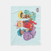 Dino Ranch Vrienden Ontwerp Fleece Deken (Voorkant)