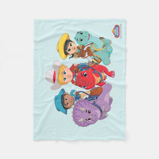 Dino Ranch Vrienden Ontwerp Fleece Deken (Voorkant)