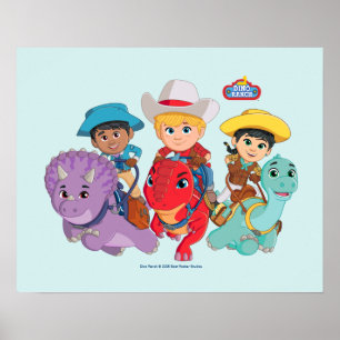 Dino Ranch Vrienden Ontwerp Poster