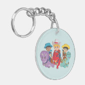 Dino Ranch Vrienden Ontwerp Sleutelhanger (Voorkant Links)