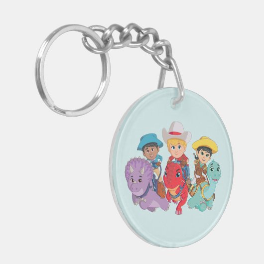 Dino Ranch Vrienden Ontwerp Sleutelhanger (Voorkant Links)