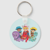 Dino Ranch Vrienden Ontwerp Sleutelhanger (Voorkant)