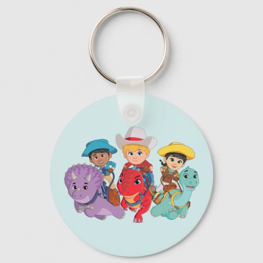Dino Ranch Vrienden Ontwerp Sleutelhanger (Voorkant)