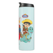 Dino Ranch Vrienden Ontwerp Thermosbeker (Geroteerd rechts)