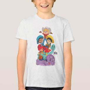 Dino Ranch Vrienden Tri-Blend Shirt