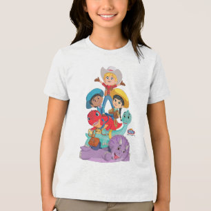 Dino Ranch Vrienden Tri-Blend Shirt