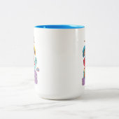 Dino Ranch Vrienden Tweekleurige Koffiemok (Center)