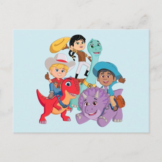 Dino Ranch Yee Haw! Briefkaart (Voorkant)