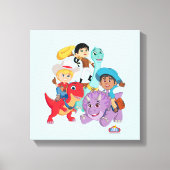 Dino Ranch Yee Haw! Canvas Afdruk (Voorkant)