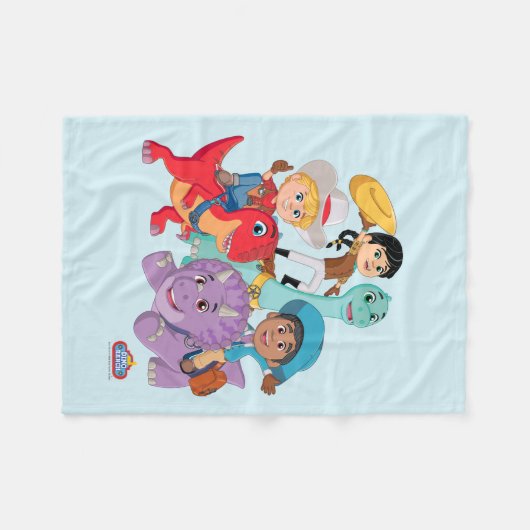 Dino Ranch Yee Haw! Fleece Deken (Voorkant (Horizontaal))