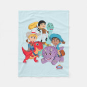 Dino Ranch Yee Haw! Fleece Deken (Voorkant)