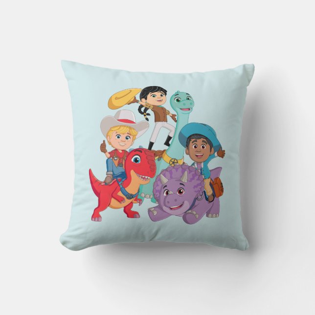 Dino Ranch Yee Haw! Kussen (Voorkant)