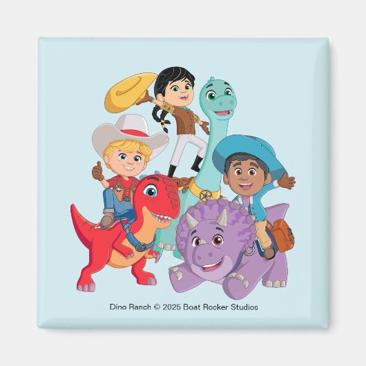 Dino Ranch Yee Haw! Magneet (Voorkant)