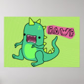 Dino Rawr Poster (Voorkant)