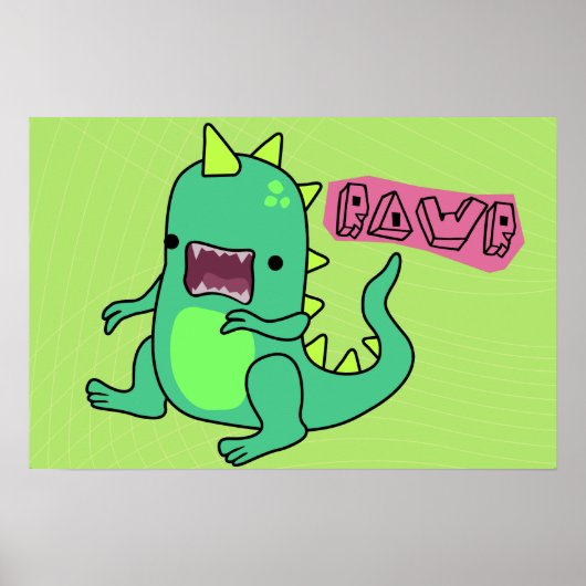 Dino Rawr Poster (Voorkant)