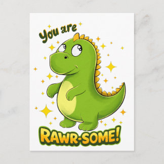 Dino RAWR-SOME Charme Briefkaart