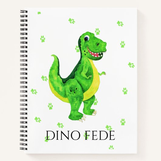 Dino rex Cuaderno de espiral Notitieboek (Voorkant)