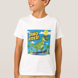 "Dino Rider – Skate naar Avontuur!" T-shirt
