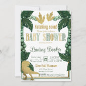 Dino-Rific Baby shower in Gold Kaart (Voorkant)