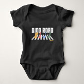 Dino Road Crossing Dinosaurs Romper (Voorkant)