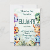 Dino Roar Bedankt kaart roar-some time (Voorkant)