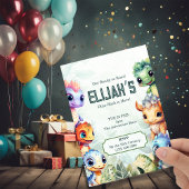 Dino Roar Birthday Bash Kaart