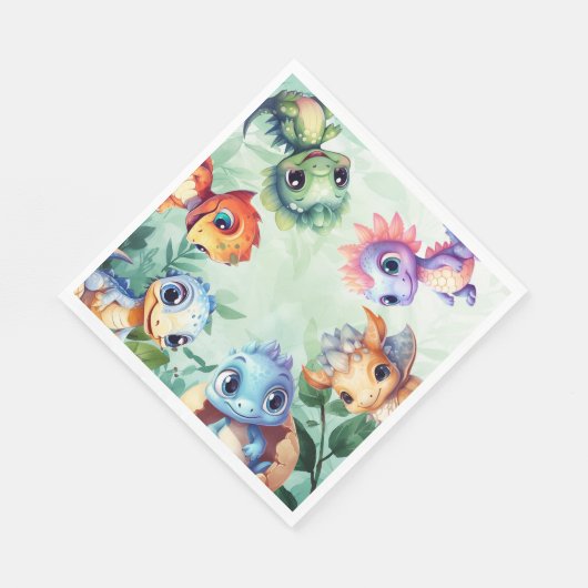 Dino Roar Birthday Bash Servet (Hoek)