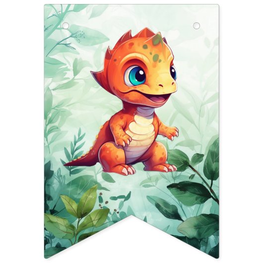 Dino Roar Birthday Bash Vlaggetjes (Eerste vlag)