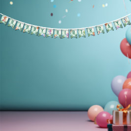 Dino Roar Birthday Bash Vlaggetjes