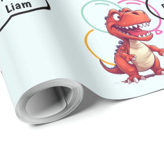 Dino Roar Gift Cadeaupapier (Rol Hoek)