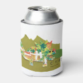 Dino Roar - Kinder kunst voor CHOC Blikjeskoeler (Blikje Voorkant)