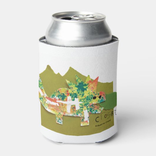 Dino Roar - Kinder kunst voor CHOC Blikjeskoeler (Blikje Voorkant)