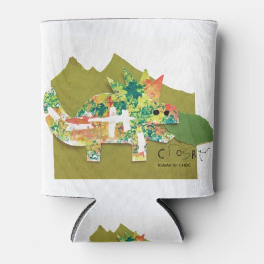 Dino Roar - Kinder kunst voor CHOC Blikjeskoeler (Voorkant)