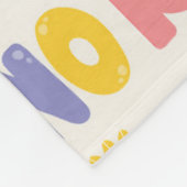 Dino Roar Tekstpatroon Fleece Deken (Hoek)