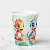 Dino Roar Verjaardag Bash Party Papieren Bekers (Voorkant)