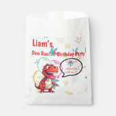 Dino Roar verjaardagsfeestje Bedankzakje (Voorkant)