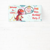 Dino Roar verjaardagsfeestje Spandoek (Insitu)