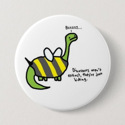 Dino Ronde Button 7,6 Cm (Voorkant)