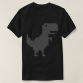 Dino Runner - Google Chrome Browser Game Classic T T-shirt (Design voorkant)