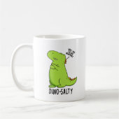Dino-salty Funny Dinosaur Pun Koffiemok (Links)