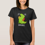 Dino-Sauce Grappige Dinosaurus Pun Donker BG T-shirt (Voorkant)