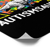 Dino-Saur Autisme Bewustzijn Geschenken voor Kinde Poster (Hoek)