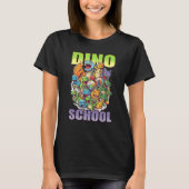 dino school cute graphic t-shirt (Voorkant)