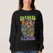 dino school cute graphic trui (Voorkant)