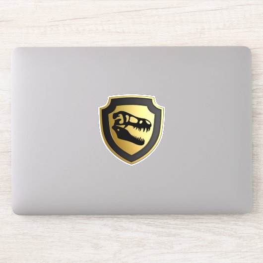 Dino shield laptop sticker (Computer)
