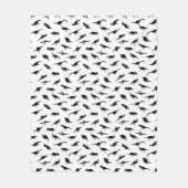 Dino Silhouettes Fleece Deken (Voorkant)