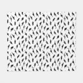 Dino Silhouettes Fleece Deken (Voorkant (Horizontaal))