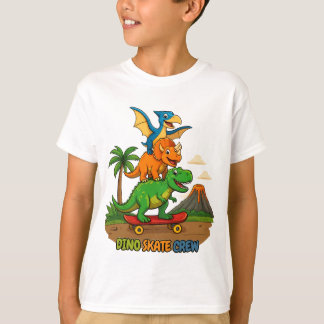 Dino Skate Crew – Prehistorische Sportclub T-shirt