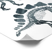 Dino Skeletons Kinder Room Print Dinosaurs Poster (Hoek)